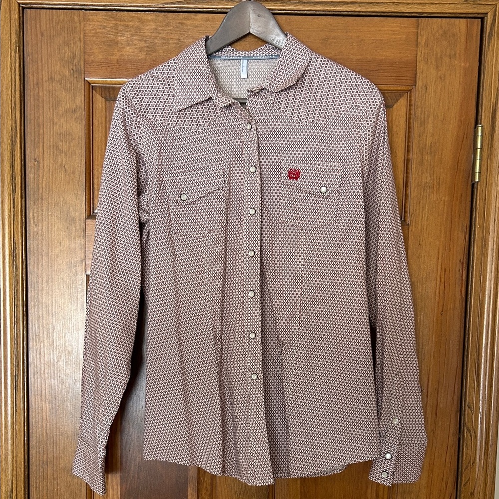 Cinch Geometric Snap-Down Shirt